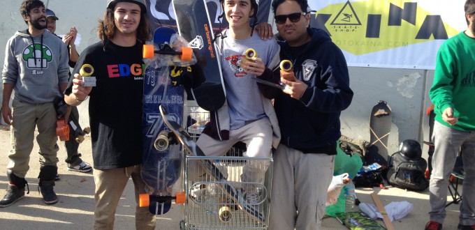 El podio del Mini DH