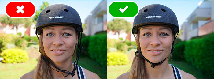 como abrocharse el casco para patinar