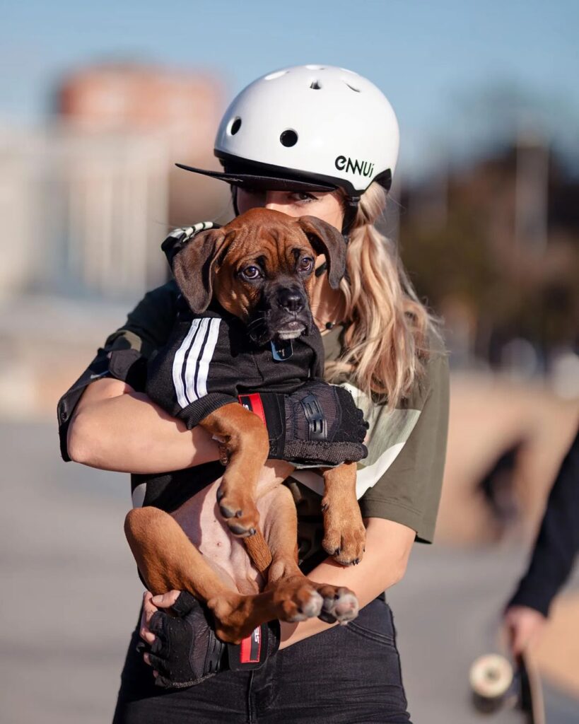Skating with your dog