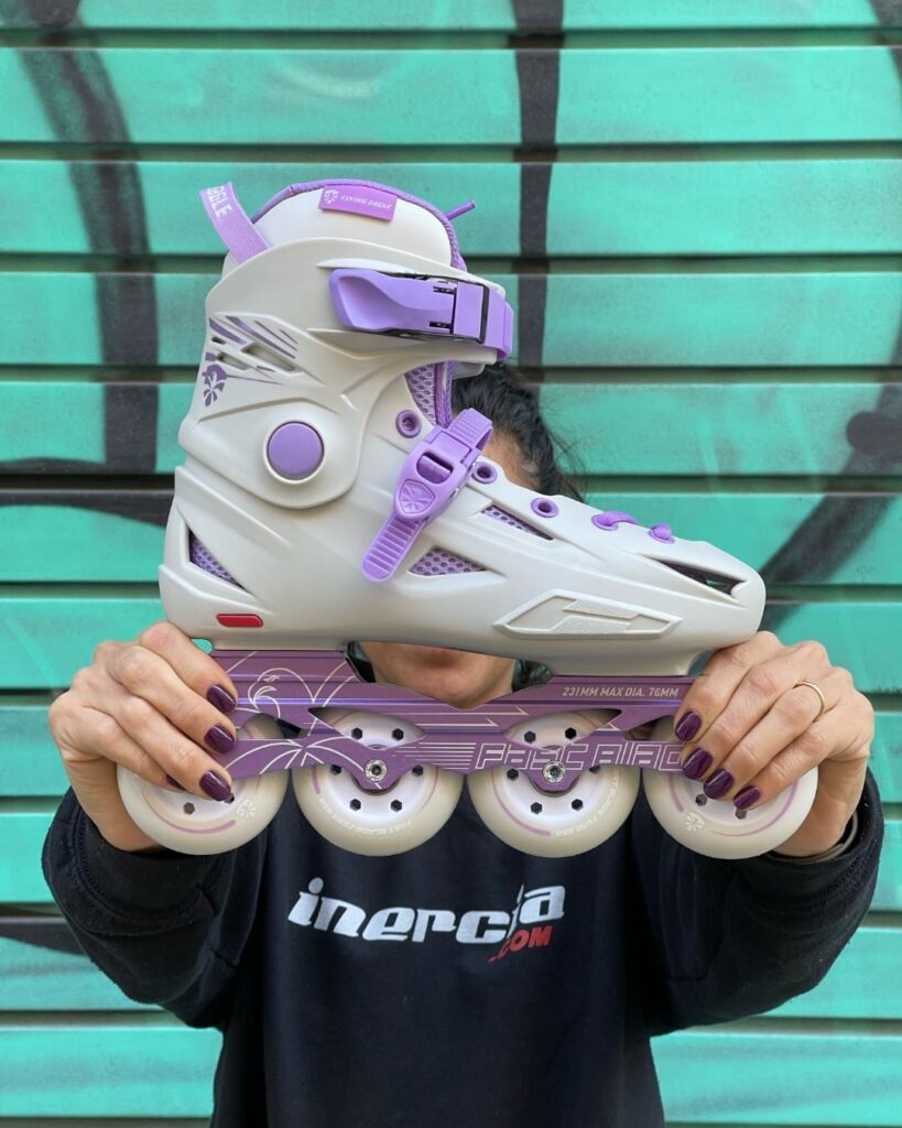 flying eagle fbs grey lilac skates