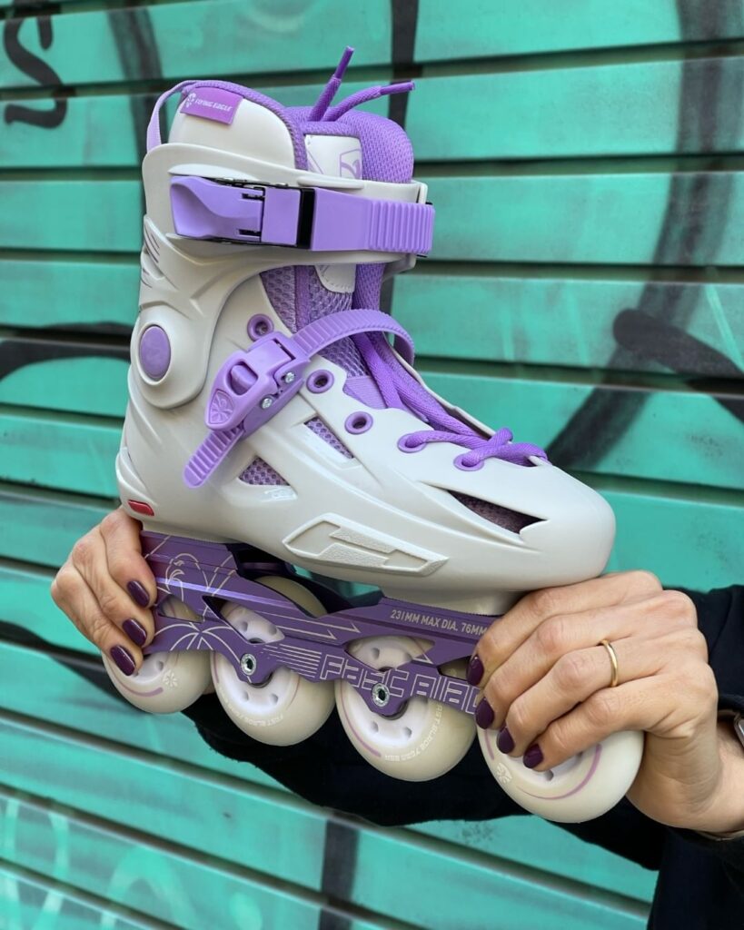 flying eagle fbs grey lilac skates
