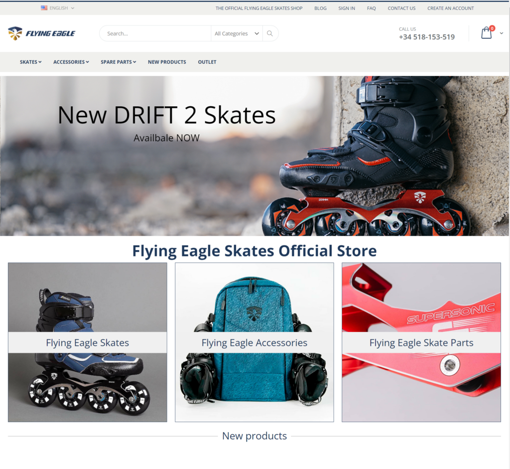 Nueva tienda oficial Flying Eagle Skates