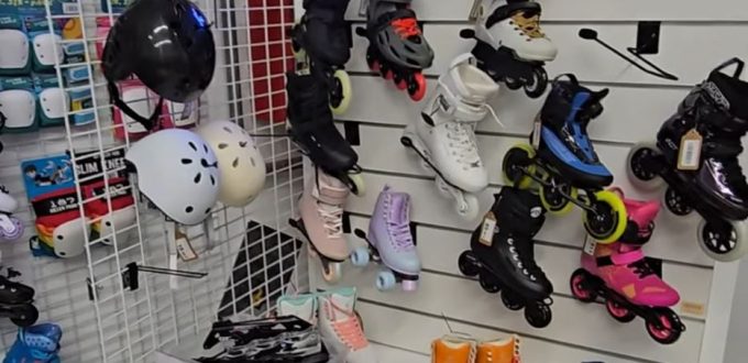 Zona de patines outlet en Barcelona