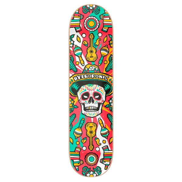 TABLA SKATE HYDROPONIC MEXICAN SKULL ROJA 8,5’’