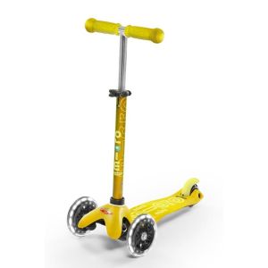 PATINETE MINI MICRO DELUXE AMARILLO LED