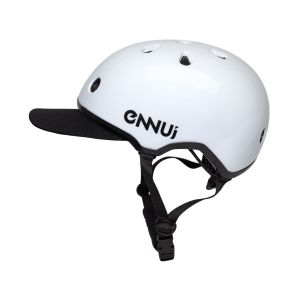 CASCO ENNUI ELITE WHITE WITH PEAK 55-59CM