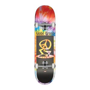 SKATE GLOBE KIDS PEACE MAN MID SPIRAL DYE-BLACK 7,6’’