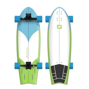 SURFSKATE HYDROPONIC FISH RADIKAL CYAN-GREEN 31,5’’X9,75’’