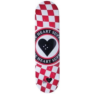 TABLA SKATE HEART SUPPLY INSIGNIA CHECK ROJO 8.25’’