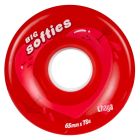 CHAYA BIG SOFTIES 65MM*37MM 78A CLEAR RED WHEELS (4 PACK)