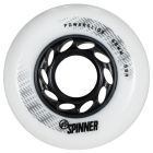 POWERSLIDE SPINNER 68MM 88A WHITE MATE WHEELS (PACK 4)