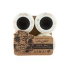 ARBOR SIGNATURE SUAVE AXEL SERRAT 58MM 80A WHITE LONGBOARD WHEELS (4 PACK)