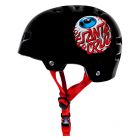 BULLET SANTA CRUZ EYEBALL GLOSS BLACK HELMET