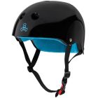 TRIPLE 8 SWEATSAVER CERTIFIED BLACK GLOSSY HELMET