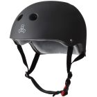 TRIPLE 8 SWEATSAVER CERTIFIED BLACK RUBBER HELMET