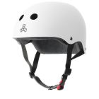 TRIPLE 8 SWEATSAVER CERTIFIED WHITE RUBBER HELMET
