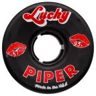 RUEDAS QUAD PIPER LUCKY 57MM 95A BLACK-BLACK (PACK 4)