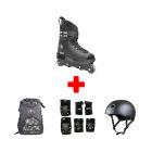 ROCES M12 LO NEGRO AGRESSIVE SKATE PACK