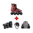 FLYING EAGLE F6S FALCON RED INLINE SKATES PACK