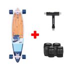 Z-FLEX BAMBOO PINTAIL AZUL 38'' LONGBOARD PACK