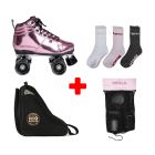 PACK DE PATINES QUAD CHAYA VINTAGE PINK LASER