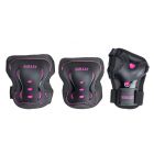 PACK PROTECCIONES BULLET V2 JUNIOR NEGRO-ROSA