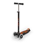 MAXI MICRO DELUXE LED BLACK-ORANGE SCOOTER