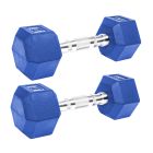 PESA HEXAGONAL KRF CAUCHO 4 KG AZUL (PACK 2)