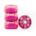 RUEDAS CON LUZ RIO ROLLER ROSA GLITTER (PACK 4)
