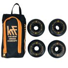 RUEDA KRF MAXLINE +G NEGRO-NARANJA CON FUNDA (PACK 4)