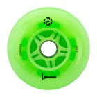 LED LUMINOUS 100MM 85A GREEN APPLE GLOW WHEEL (UNIT)