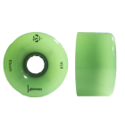 LUMINOUS LED 65MMX37MM 85A GLOW GREEN LONGBOARD WHEEL (UNIT)