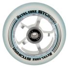 100MM TRANSPARENT-RAW METAL CORE WHEEL