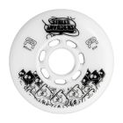 FR STREET INVADERS 80MM 82A WHITE-WHITE WHEELS (4 PACK)