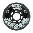RUEDAS FR STREET INVADERS 80MM 84A NEGRO (PACK 4)
