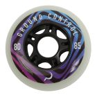 GROUND CONTROL GLOW 80MM 85A BLACK WHEELS (4 PACK)