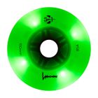 LUMINOUS 100MM 85A WHITE GLOW + GREEN LED LED WHEELS (3 PACK)