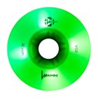 LUMINOUS 90MM 85A WHITE GLOW + GREEN LED LED WHEELS (4 PACK)