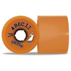 ABEC11 ZIGZAG REFLEX 66MM 86A ORANGE LONGBOARD WHEELS (4 PACK)