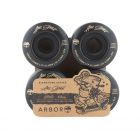 ARBOR SIGNATURE SPUD AXEL SERRAT 64MM 82A BLACK LONGBOARD WHEELS (4 PACK)