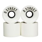 RUEDAS LONGBOARD D STREET CENT BLANCO 59MM 78A (PACK 4)