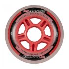 POWERSLIDE PS ONE 80MM 82A RED WHEELS + BEARINGS (PACK 8)