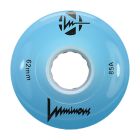 LED LUMINOUS 62MM 85A BLUE QUAD WHEELS (4 PACK)