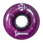 LED LUMINOUS 62MM 85A PURPLE HAZE QUAD WHEELS (4 PACK)