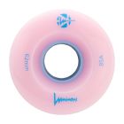 QUAD LED LUMINOUS 62MMX34MM 85A PINK-LIGHT BLUE WHEELS (4 PACK)