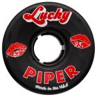 RUEDAS QUAD PIPER LUCKY 62MM 95A BLACK-BLACK (PACK 4)
