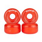 RUEDAS QUAD ROOKIE DISCO ROJO TRANSPARENTE 58MM 80A (PACK 4)
