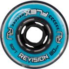 REVISION FLEX SOFT 80MM 76A BLUE-BLACK WHEELS (4 PACK)