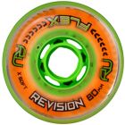 REVISION FLEX XTRA SOFT 80MM 76A ORANGE-GREEN WHEELS (4 PACK)
