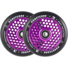 RUEDAS SCOOTER ROOT HONEYCORE 110MM NEGRO-LILA (PACK 2)